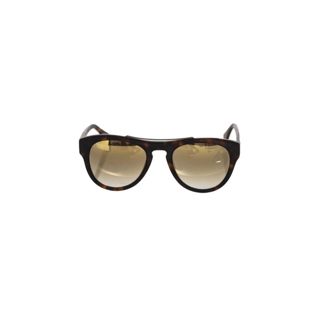 Frankie Morello Brown Acetate Mens Men's Sunglasses